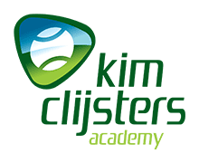 A logo of kim clijsters academy